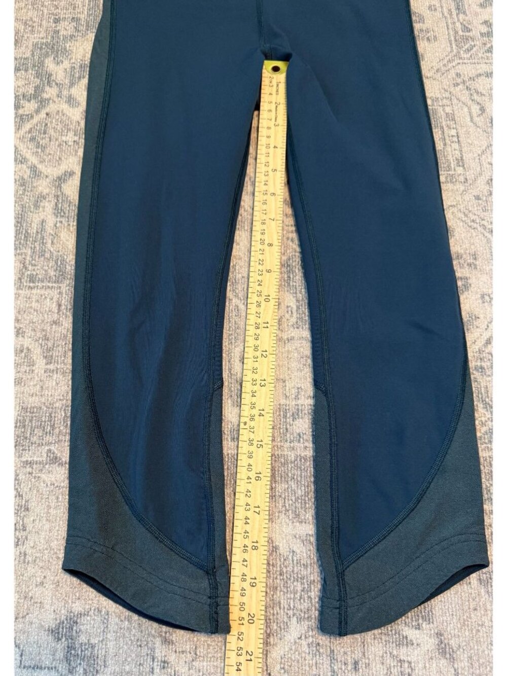 Lululemon Ready Set Go Crop Pant 21" Submarine Blue Size 4 Leggings High Rise - Picture 5 of 7